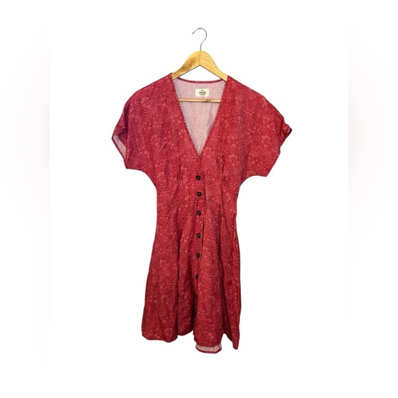 Marine Layer Coral Camila Dress Size Medium - Picture 3 of 8